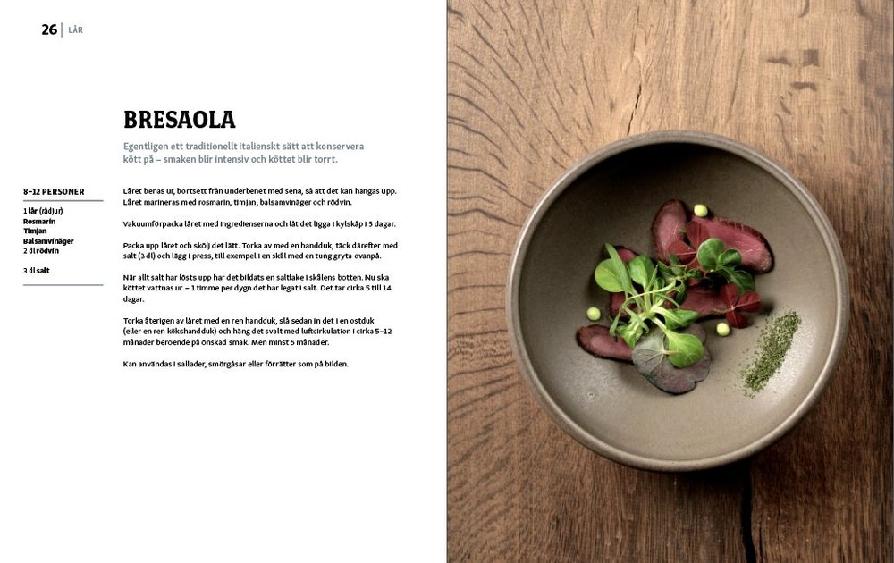 Uppslag ur WILD at HEART Rådjur – viltmatlagning
